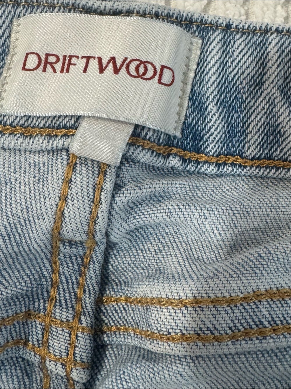 Driftwood Floral Embroidered Cropped Wide Leg Jeans Size 25 Light Wash - Picture 4 of 10